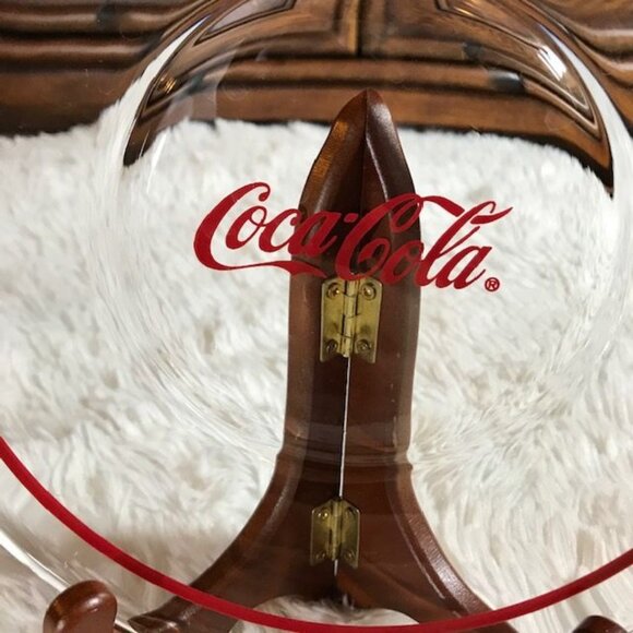 NWOT Set of 6 Vintage Coca-Cola Red Ring Coca-Cola Glass Plates - Picture 8 of 11